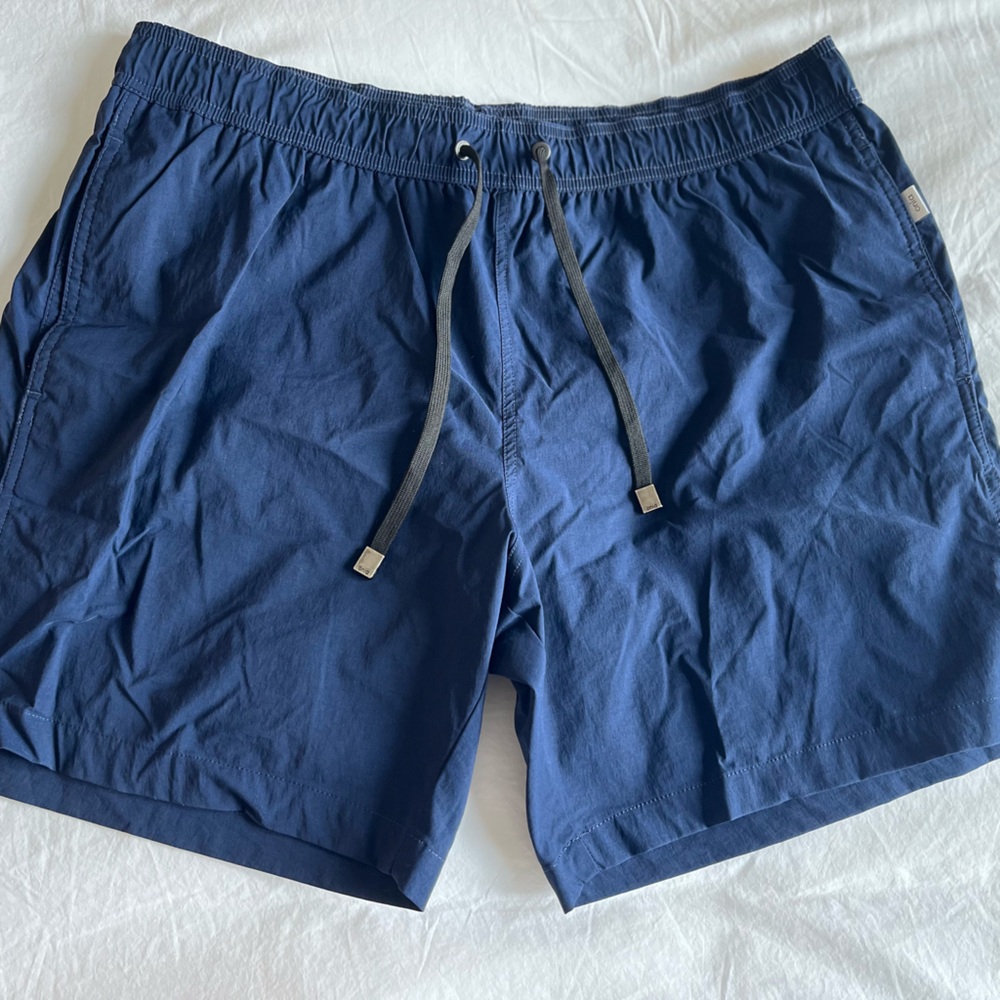 Onia Blue Athletic Shorts Lightweight Elastic Waist